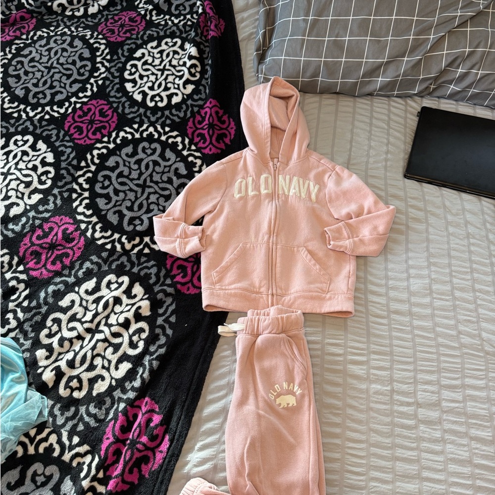 Old Navy Light Pink Track suit 5T